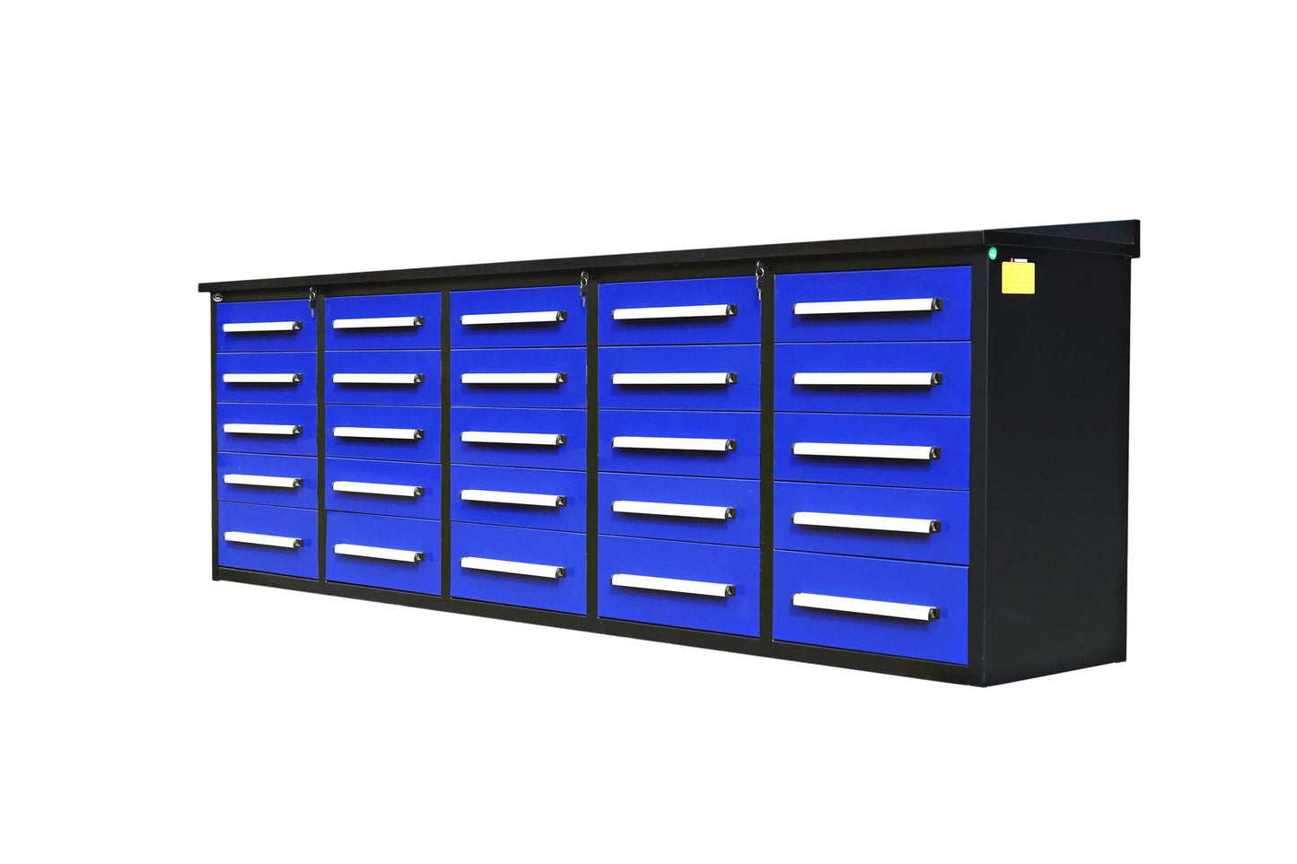 10' Workbench with Storage Drawers (25 Drawers)