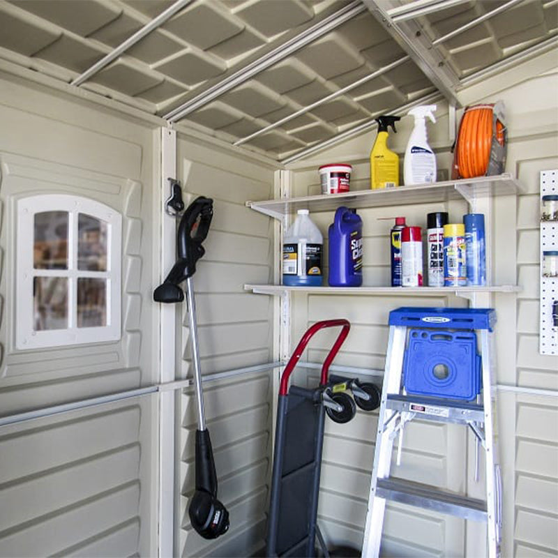 10×8 ft Plus Vinyl Storage Shed With Foundation
