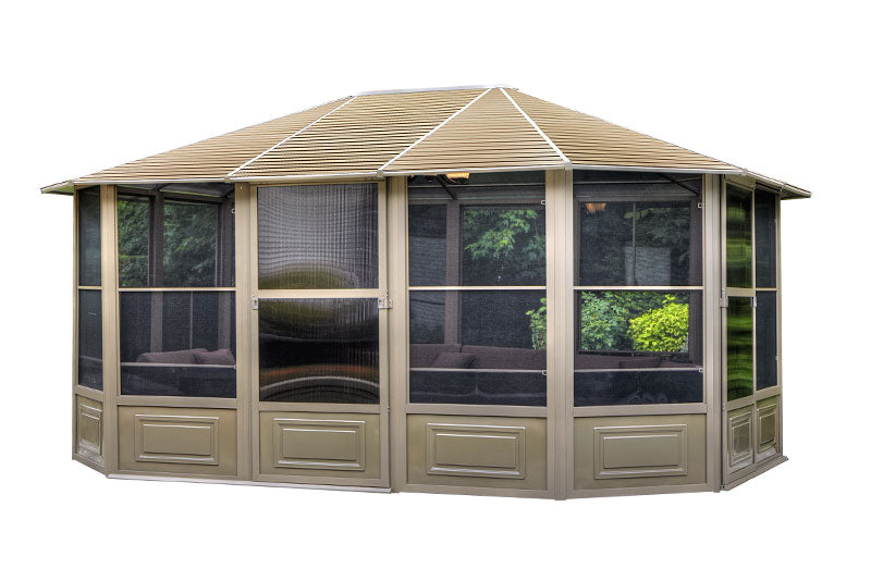 Gazebo Penguin Florence Solarium with Metal Roof 12 Ft. x 15 Ft.