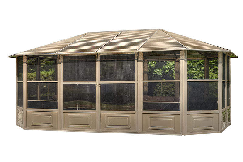 Gazebo Penguin Florence Solarium with Metal Roof 12 Ft. x 18 Ft.