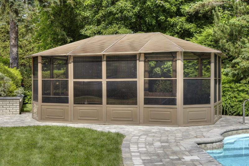 Gazebo Penguin Florence Solarium with Metal Roof 12 Ft. x 18 Ft.