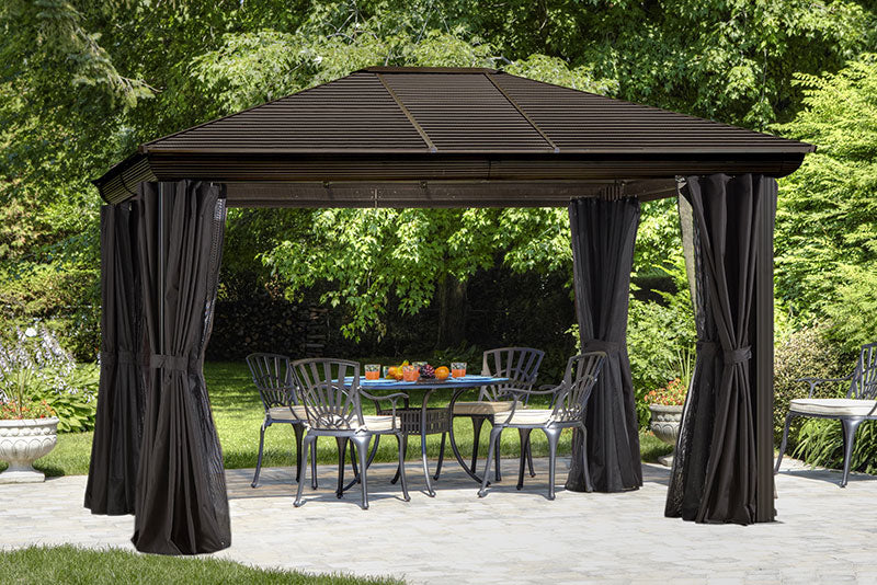 Gazebo Penguin Venus Gazebo with Metal Roof 10 Ft. x 12 Ft.