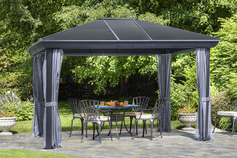 Gazebo Penguin Venus Gazebo with Metal Roof 10 Ft. x 12 Ft.