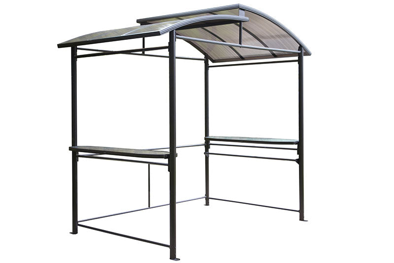 Gazebo Penguin Gazebo BBQ Grill 5 Ft. x 8 Ft. Dark Chocolate