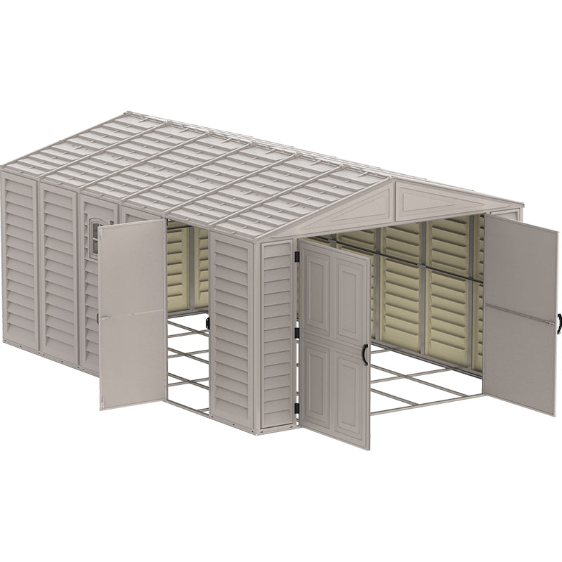 10×15 ft Vinyl Garage, Vinyl Storage Shed