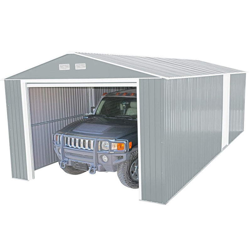 12x26 ft Metal Garage, Metal Storage Shed