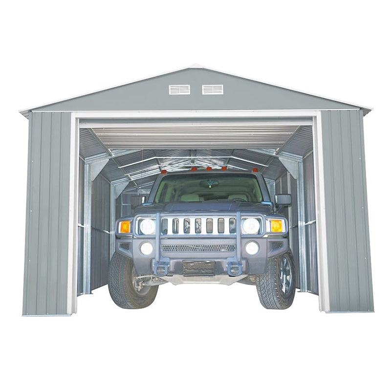 12x26 ft Metal Garage, Metal Storage Shed