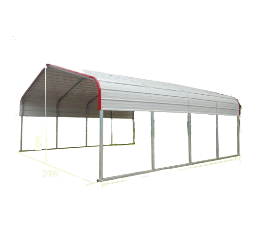 Classic Steel Carport 20'W x 20'L