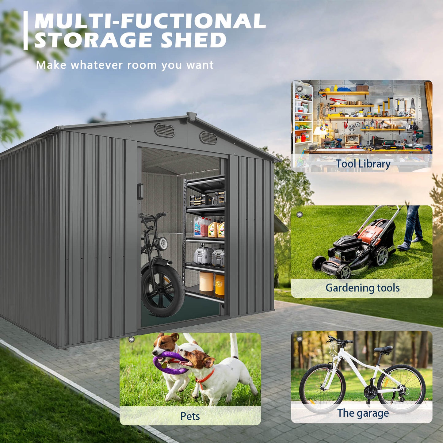 Metal Storage Shed 13'x20'