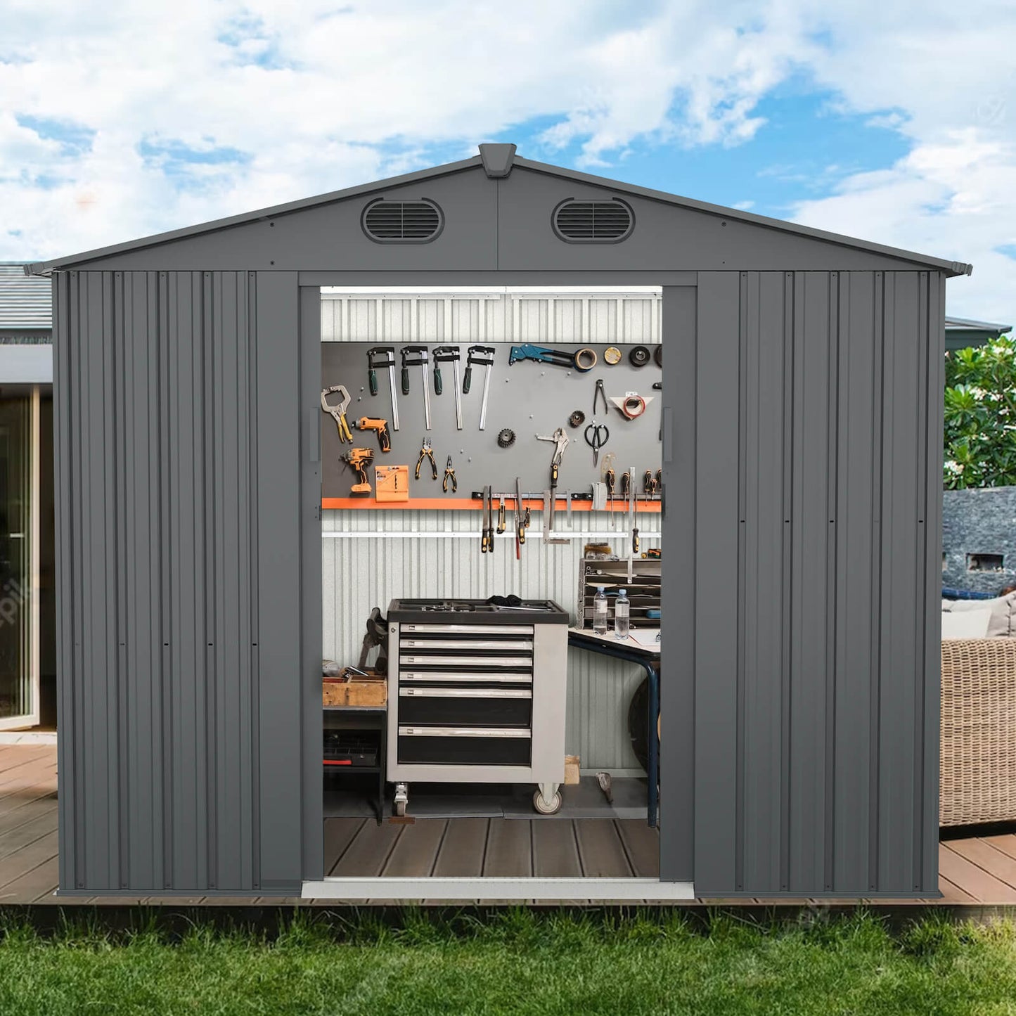 Metal Storage Shed 8'x6'