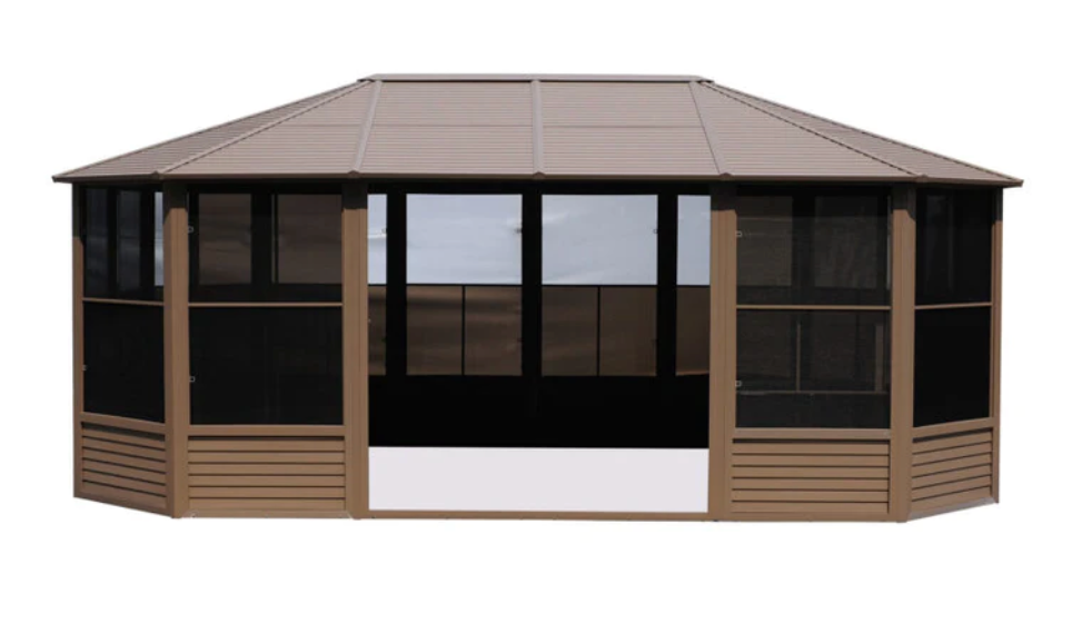 Gazebo Penguin Florence Solarium with Metal Roof 12 Ft. x 18 Ft.