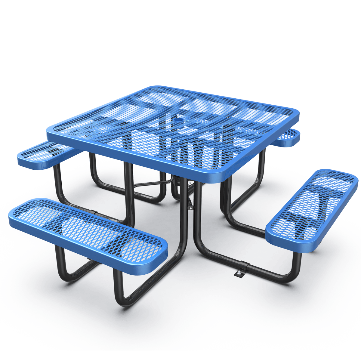 46" Square Picnic Table With Umbrella Hole
