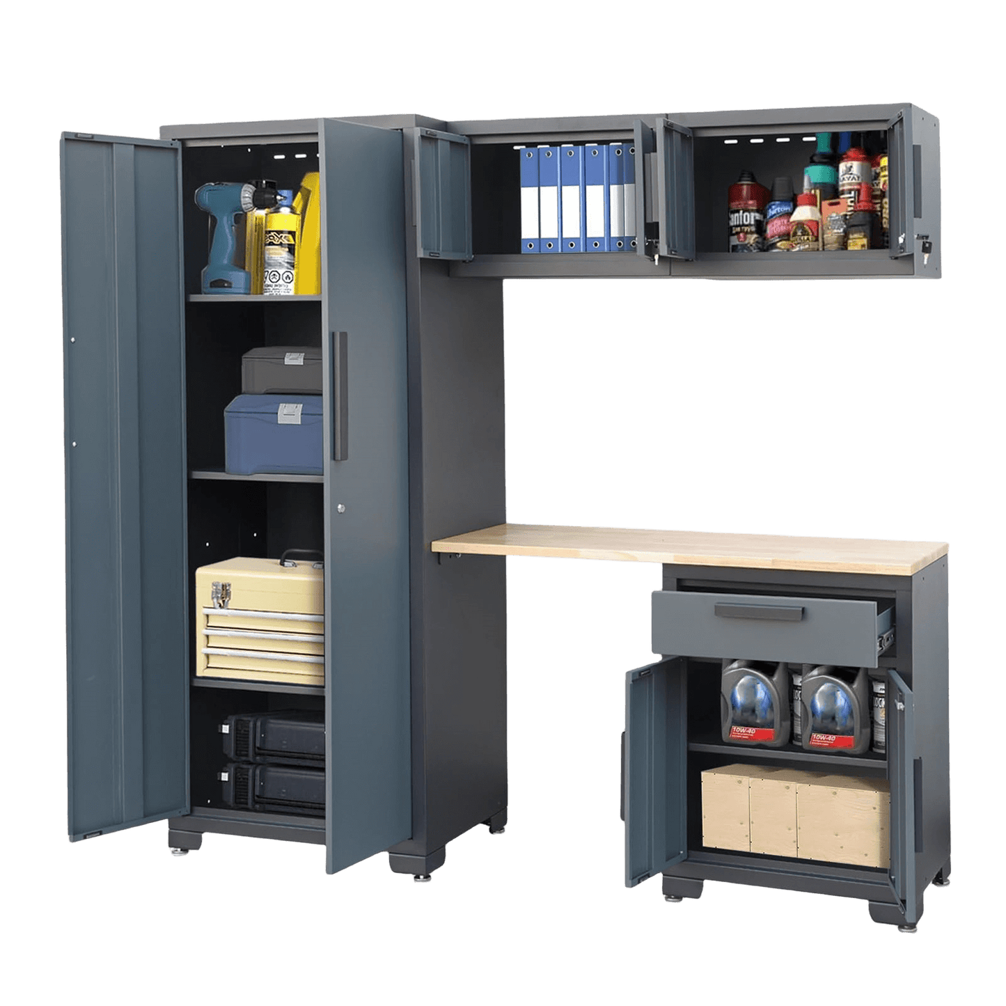 5-Piece Garage Storage Cabinet Set