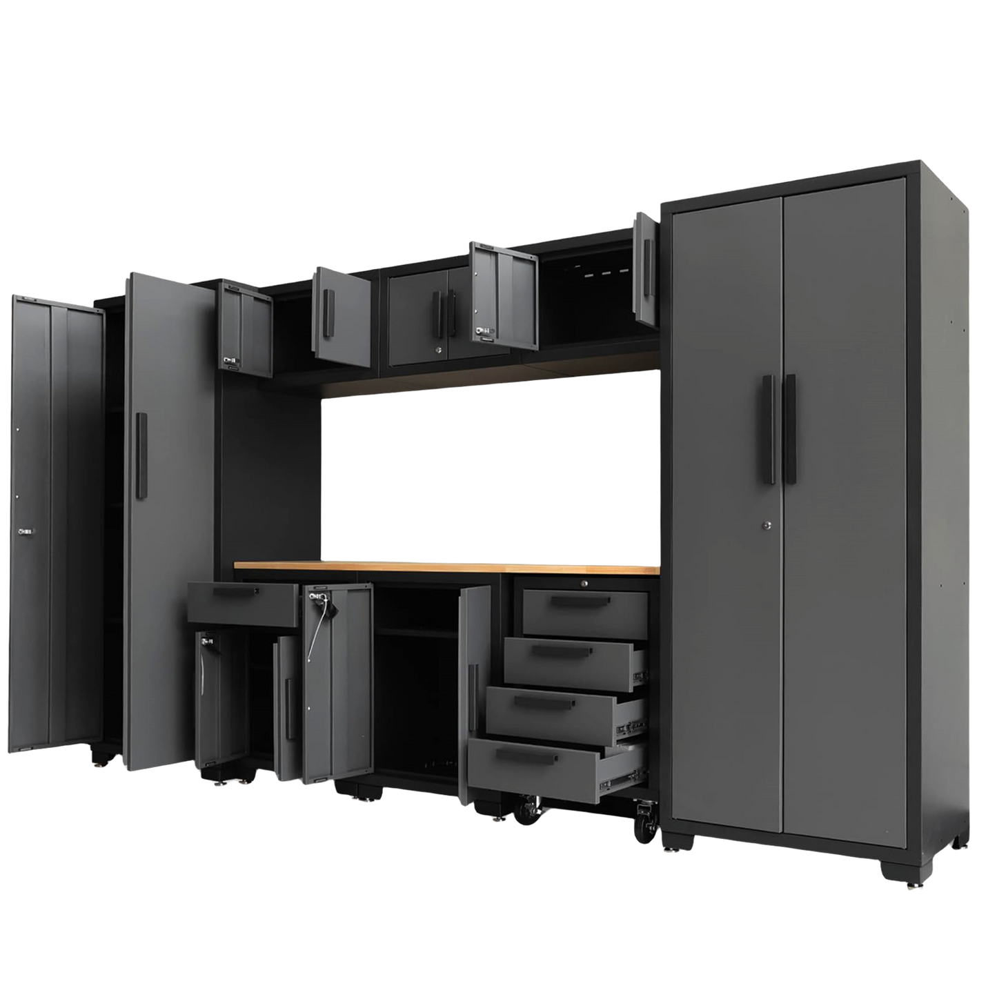 9-Piece Garage Storage Cabinet Set