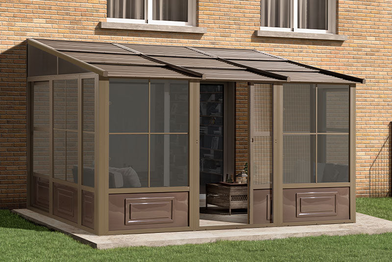 Gazebo Penguin Florence Add-A-Room with Metal Roof 10 Ft. x 12 Ft.