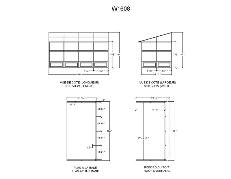 Gazebo Penguin Florence Add-A-Room 8 Ft. x 16 Ft.