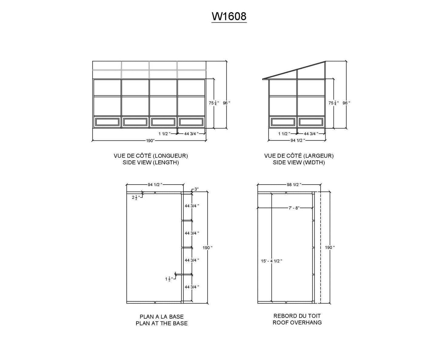 Gazebo Penguin Florence Add-A-Room 8 Ft. x 16 Ft.