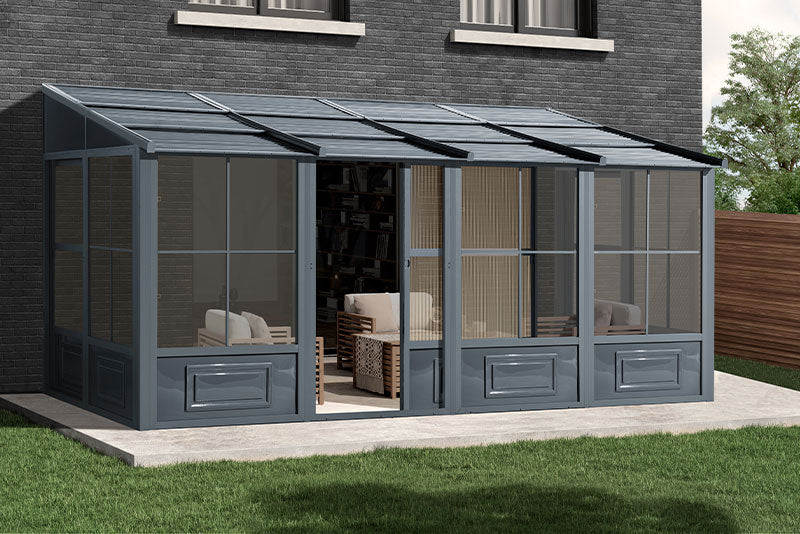 Gazebo Penguin Florence Add-A-Room with Metal Roof 10 Ft. x 16 Ft.