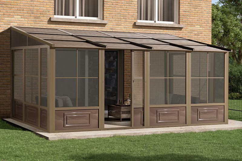 Gazebo Penguin Florence Add-A-Room with Metal Roof 10 Ft. x 16 Ft.