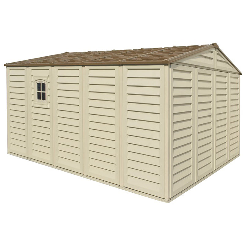10×13 ft Plus Vinyl Storage Shed With Foundation