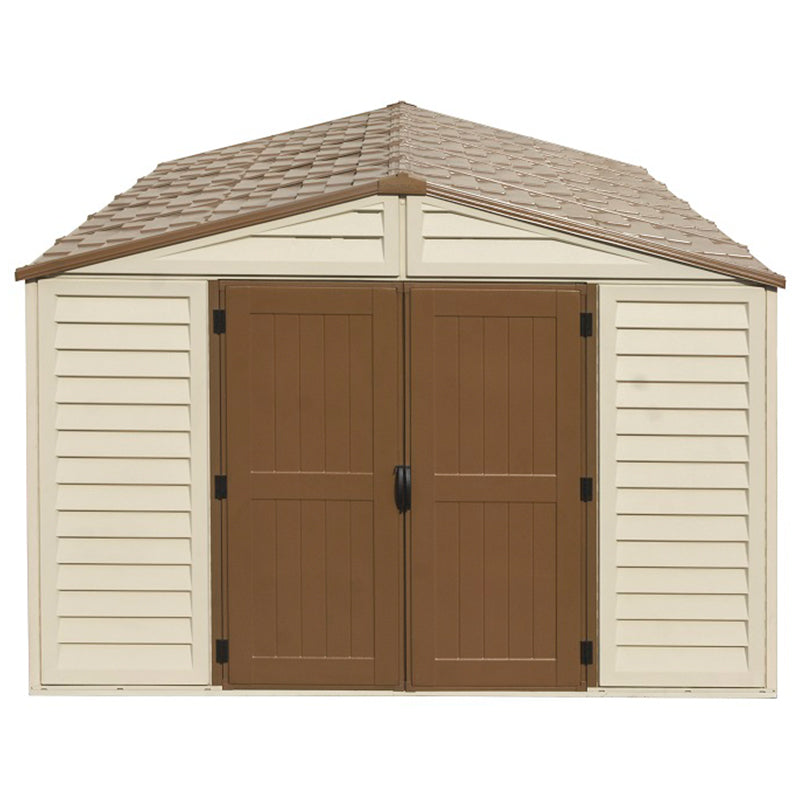 10×13 ft Plus Vinyl Storage Shed With Foundation