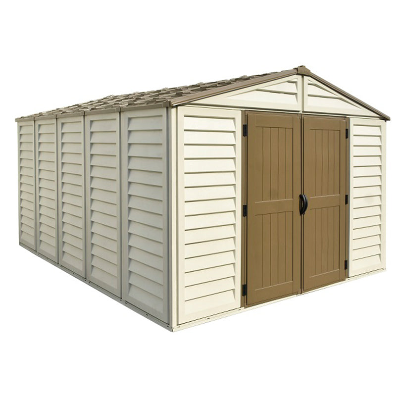 10×13 ft Plus Vinyl Storage Shed With Foundation
