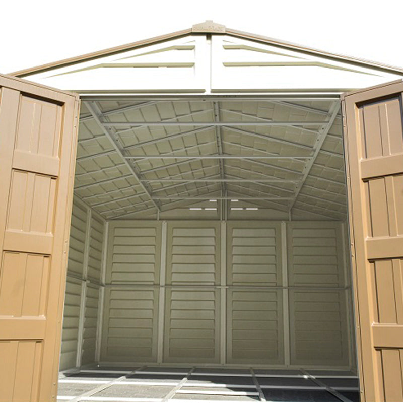10×13 ft Plus Vinyl Storage Shed With Foundation