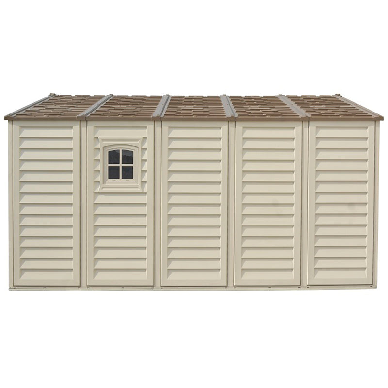 10×13 ft Plus Vinyl Storage Shed With Foundation