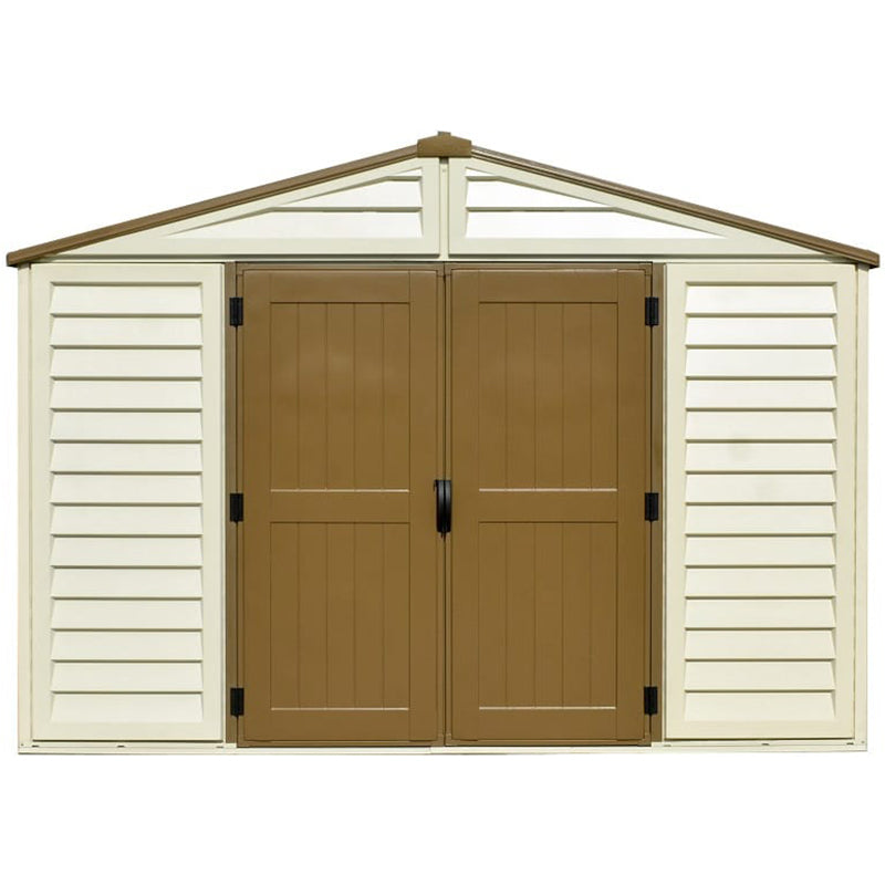 10×8 ft Plus Vinyl Storage Shed With Foundation