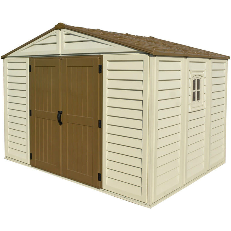 10×8 ft Plus Vinyl Storage Shed With Foundation