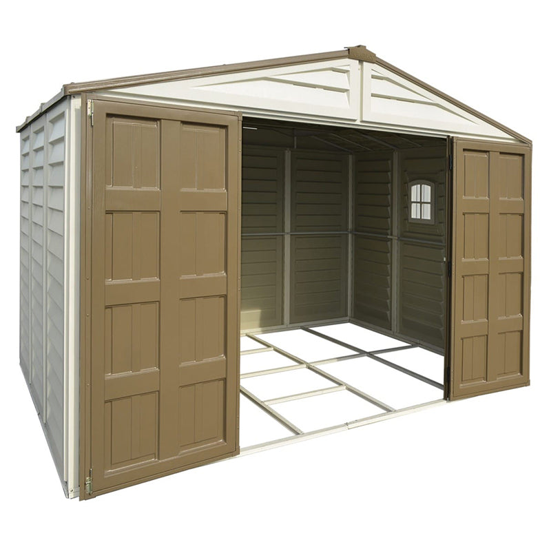 10×8 ft Plus Vinyl Storage Shed With Foundation
