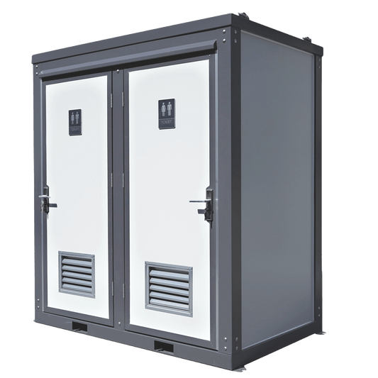2 Private Toilet Stalls Portable Restroom