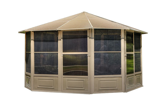 Gazebo Penguin Florence Solarium with Metal Roof 12 Ft. x 12 Ft.
