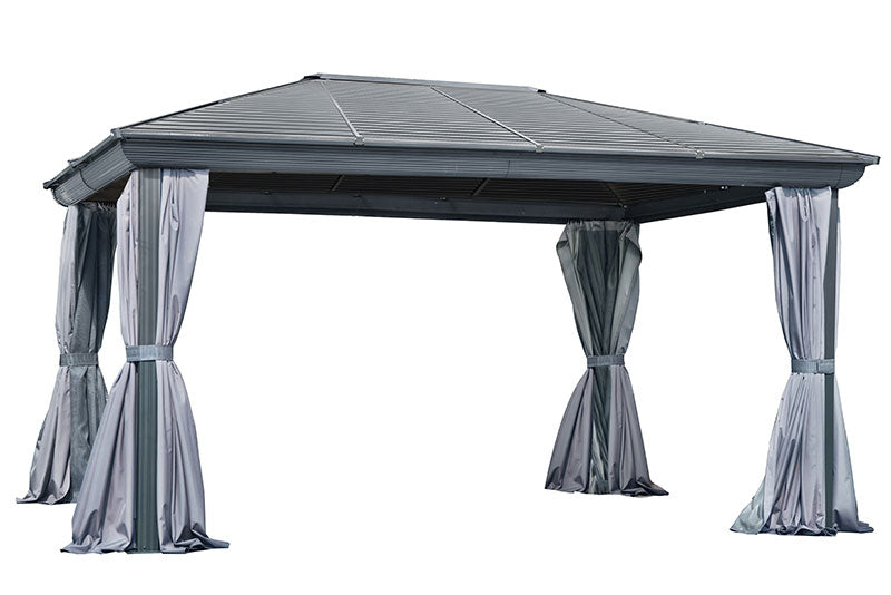 Gazebo Penguin Venus Gazebo with Metal Roof 12 Ft. x 16 Ft.