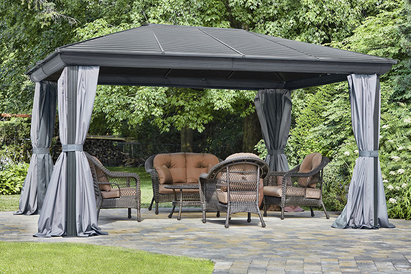 Gazebo Penguin Venus Gazebo with Metal Roof 12 Ft. x 16 Ft.