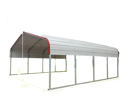 Classic Steel Carport 20'W x 20'L